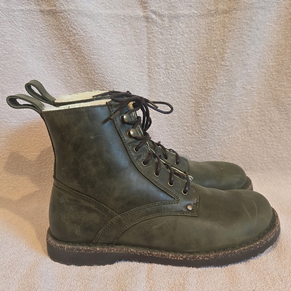Birkenstock Bryson Lace-Up Boot Green - Picture 1 of 8